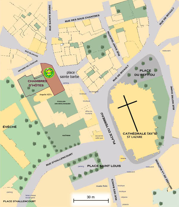 plan d'accès Autun